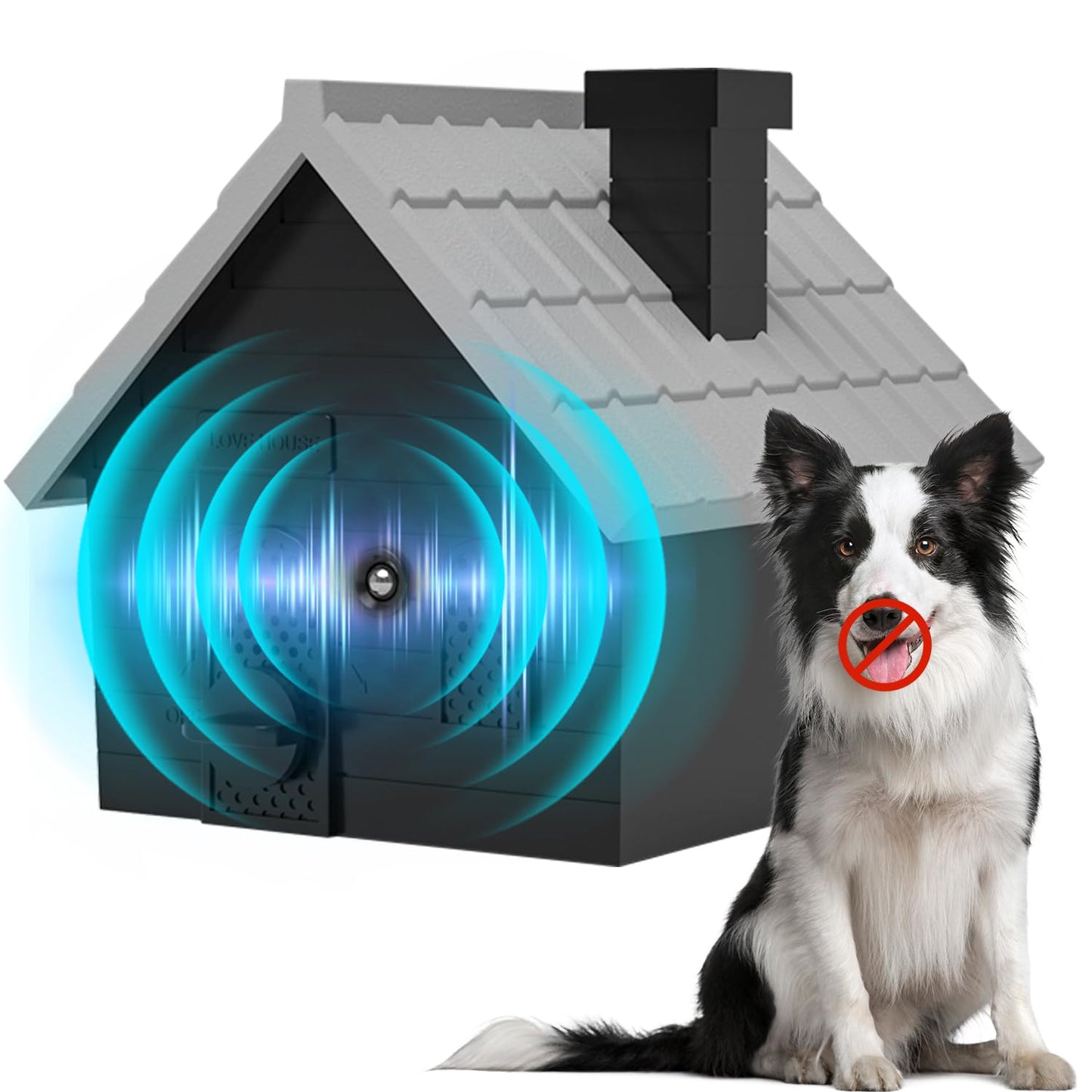 Anti Barking Device Ultrasonic Dog Bark Deterrent Devices 4 Modes Dog Barking Silencer up to 50 FT Dog Barking Control Device Bark Box Indoor Outdoor for Dogs Training & Behavior Aids