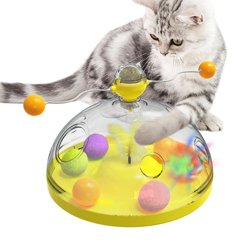 Jouet pour chat SpinPlay – Amusement interactif avec balle lumineuse