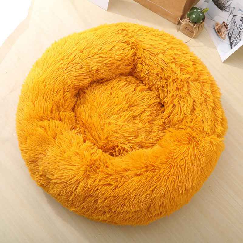CozyCloud Round Pet Bed – Soft & Comfort for Pets