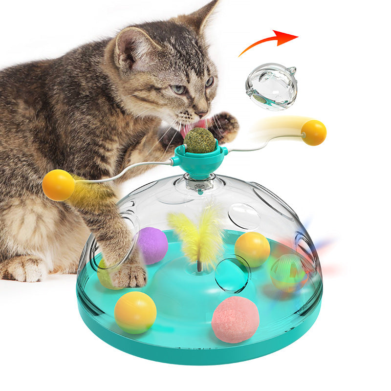 SpinPlay Cat Toy – Interactive Fun with Luminous Ball