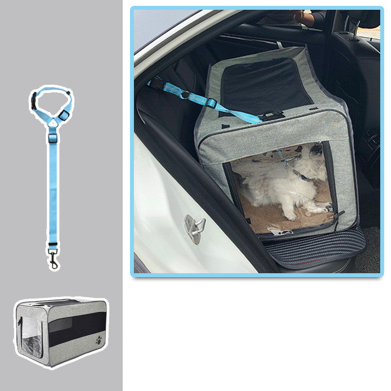 SafeTravel Pet Carrier – Foldable & Secure Travel Bag