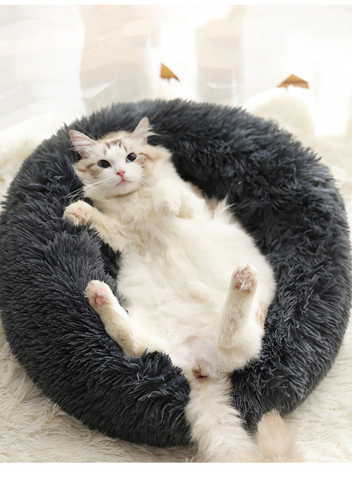 CozyCloud Round Pet Bed – Soft & Comfort for Pets