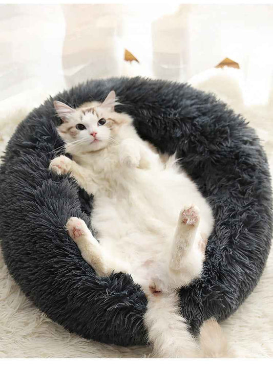 CozyCloud Round Pet Bed – Soft & Comfort for Pets
