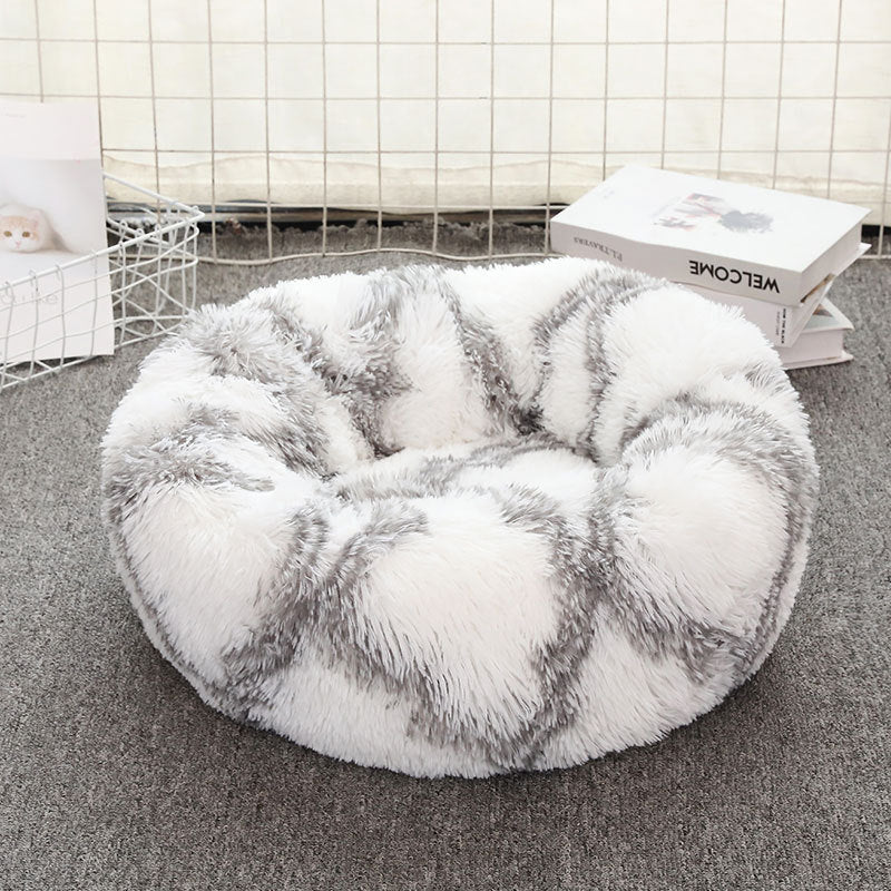 CozyCloud Round Pet Bed – Soft & Comfort for Pets