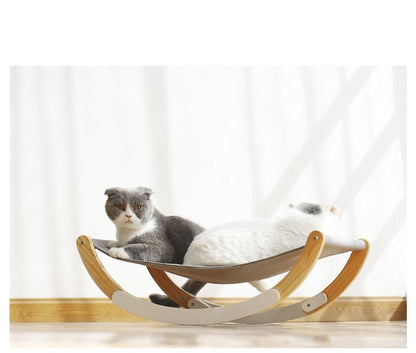 CozyWood Cat Hammock – Relax & Rock in Comfort