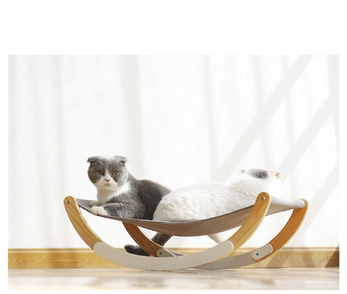 CozyWood Cat Hammock – Relax & Rock in Comfort