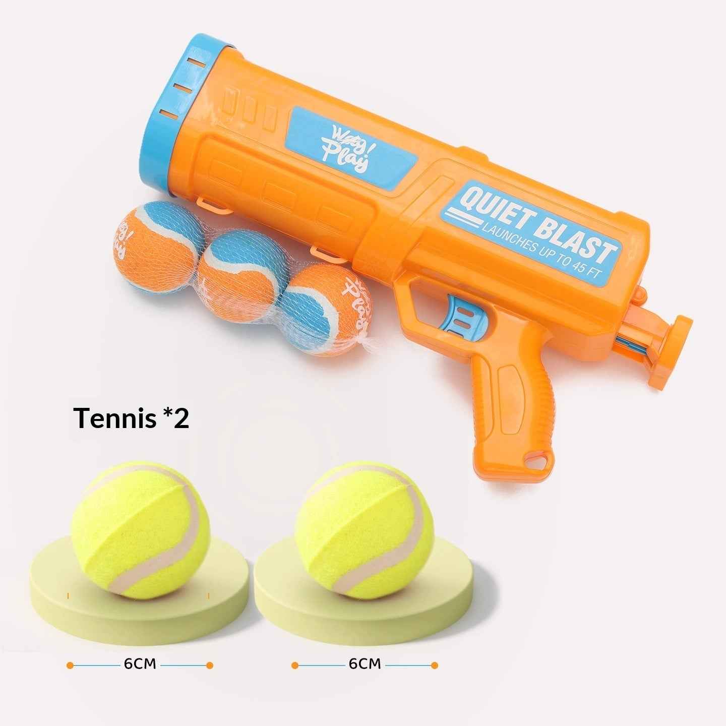 Dog Toy Ball For Entertainment Durable Chewable Tennis Ball Launcher