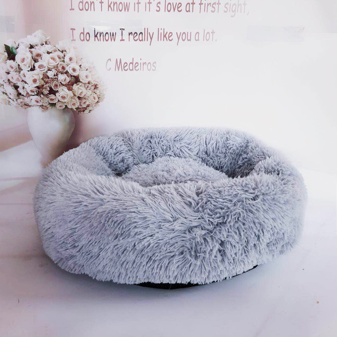 CozyCloud Round Pet Bed – Soft & Comfort for Pets