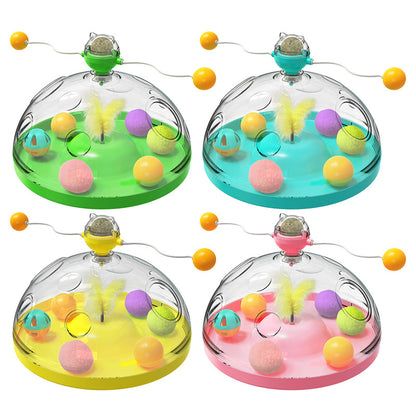 SpinPlay Cat Toy – Interactive Fun with Luminous Ball