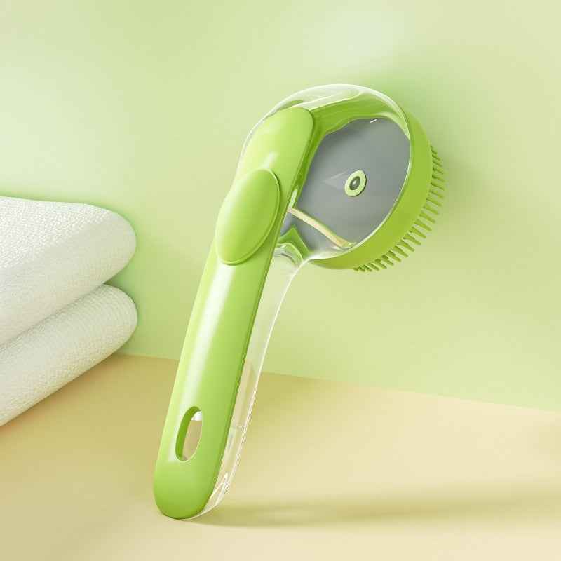 Pet Shampoo Dispensing Bath Brush