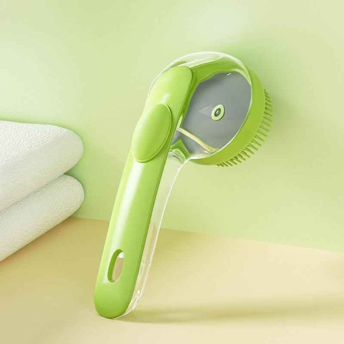 Pet Shampoo Dispensing Bath Brush