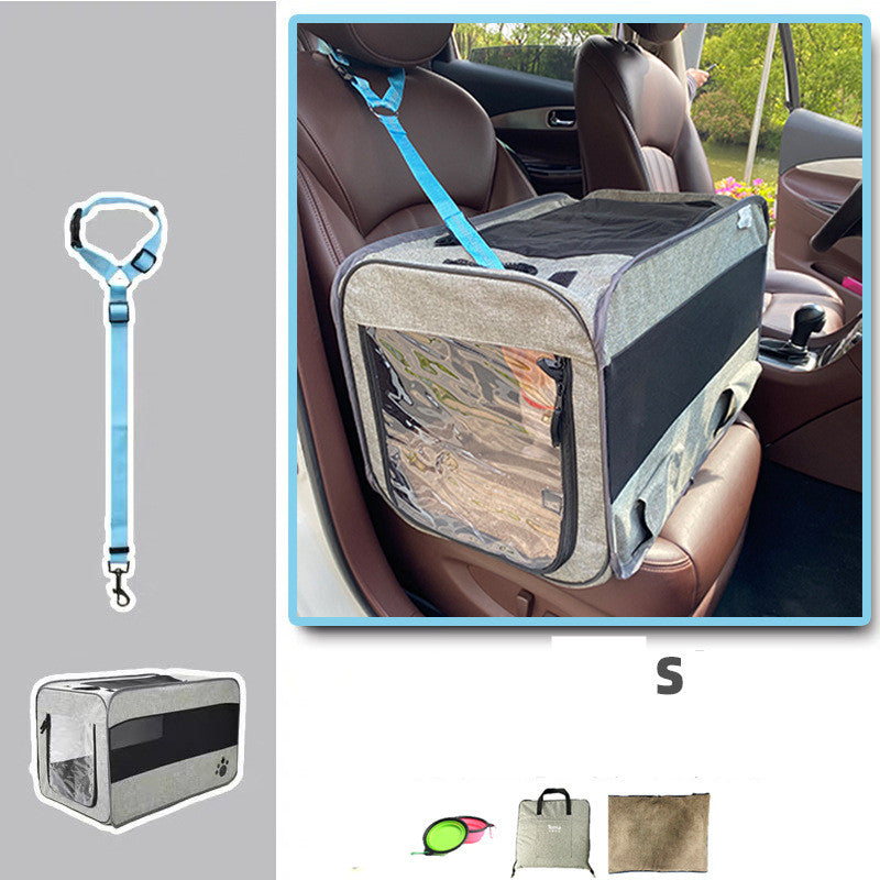 SafeTravel Pet Carrier – Foldable & Secure Travel Bag