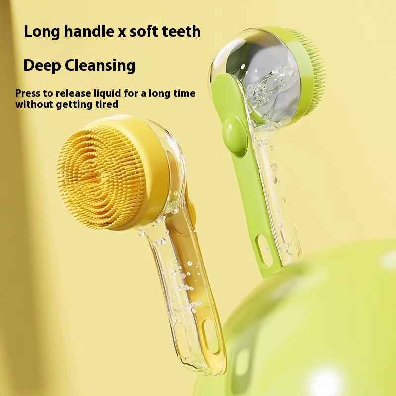Pet Shampoo Dispensing Bath Brush
