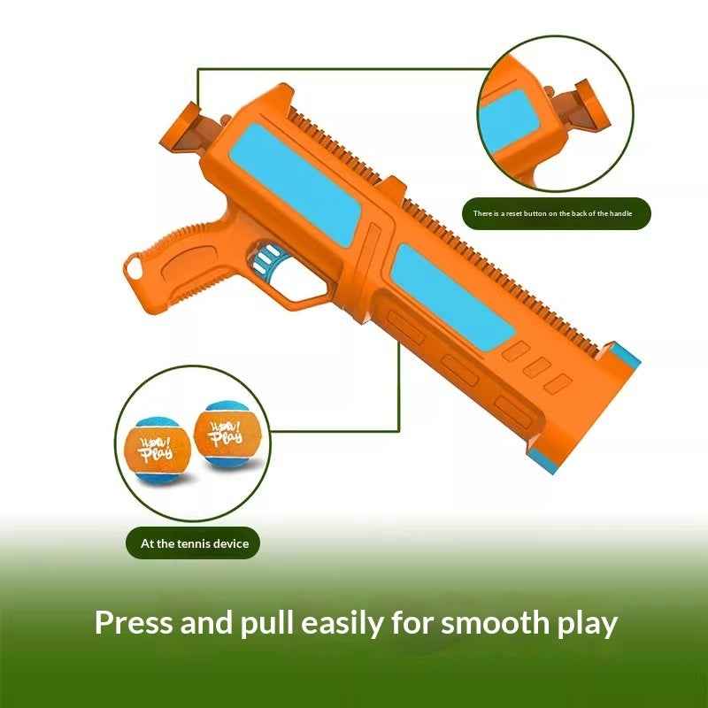 Dog Toy Ball For Entertainment Durable Chewable Tennis Ball Launcher