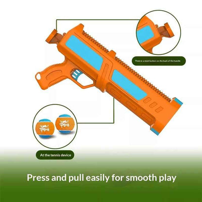 Dog Toy Ball For Entertainment Durable Chewable Tennis Ball Launcher