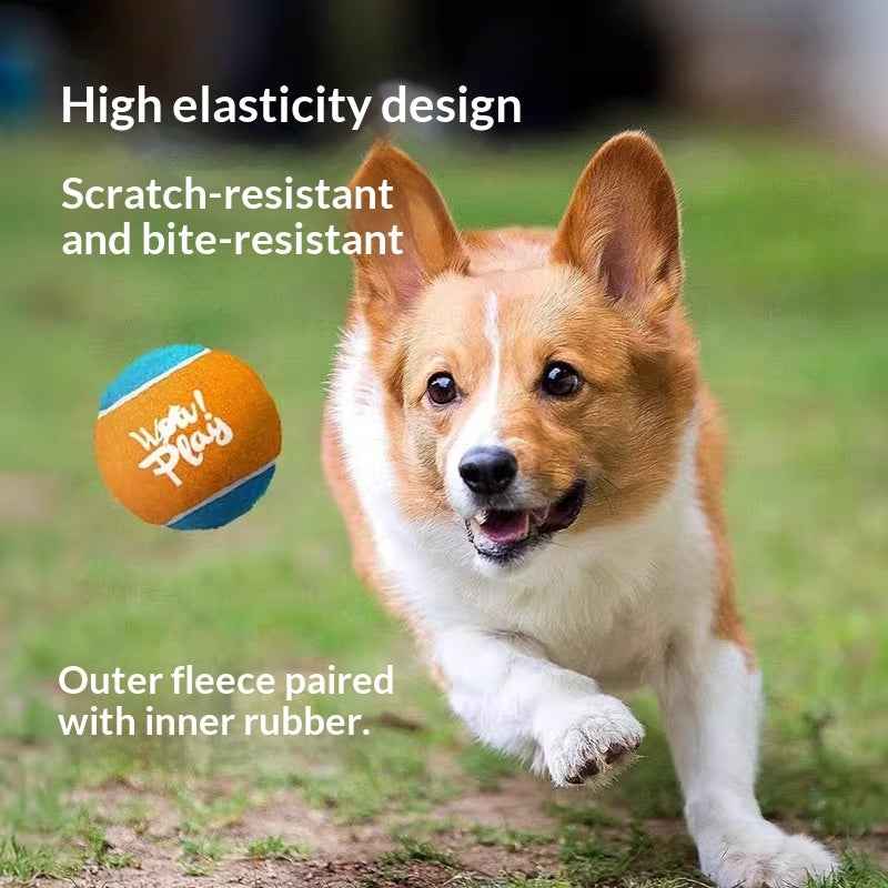Dog Toy Ball For Entertainment Durable Chewable Tennis Ball Launcher