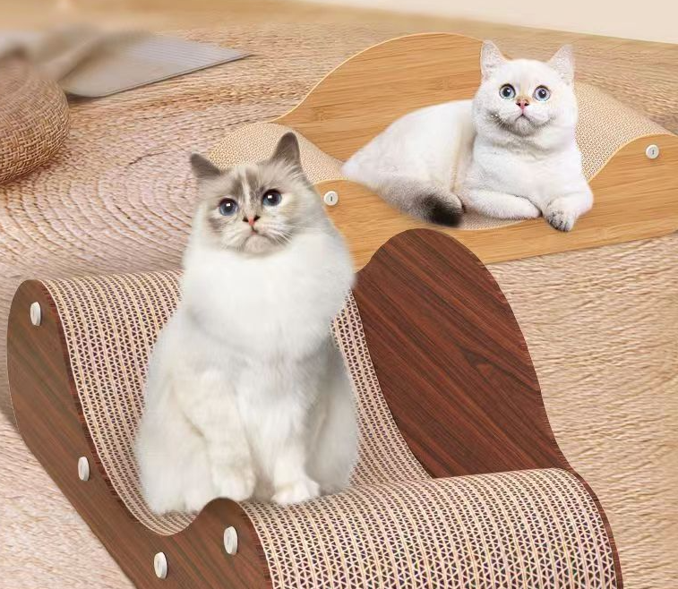Durable Cat Scratching Sofa with Corrugated Paper (Large)