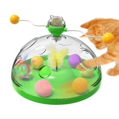SpinPlay Cat Toy – Interactive Fun with Luminous Ball