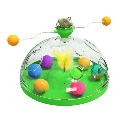 SpinPlay Cat Toy – Interactive Fun with Luminous Ball