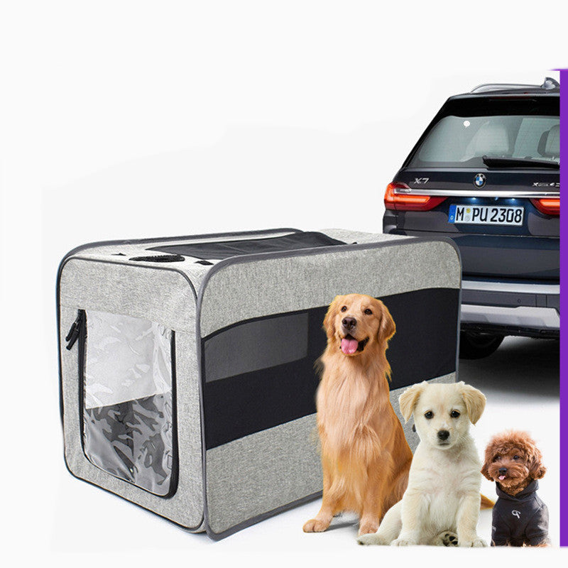 SafeTravel Pet Carrier – Foldable & Secure Travel Bag