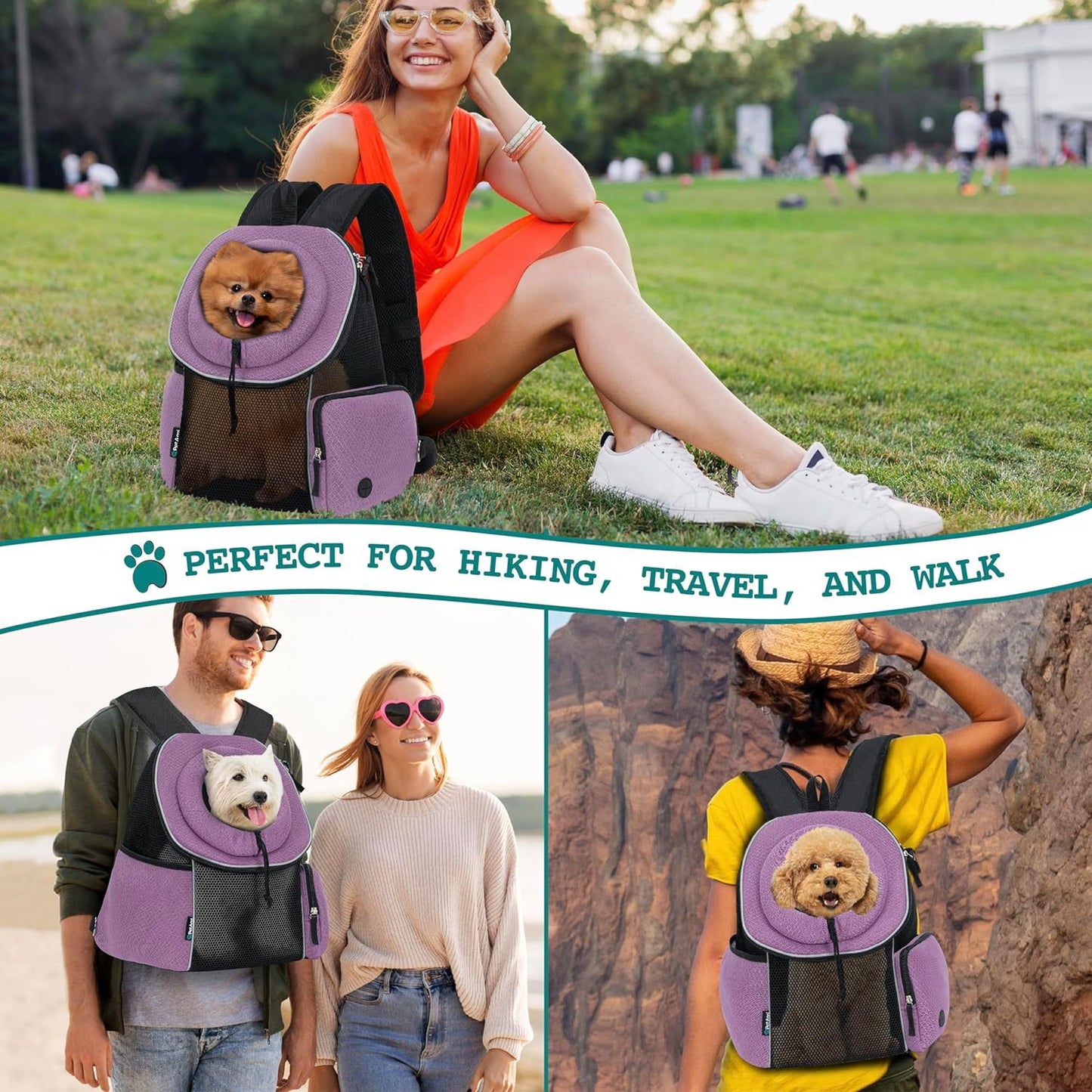 TravelBuddy Dog Carrier Backpack – Comfortable & Portable Pet Bag