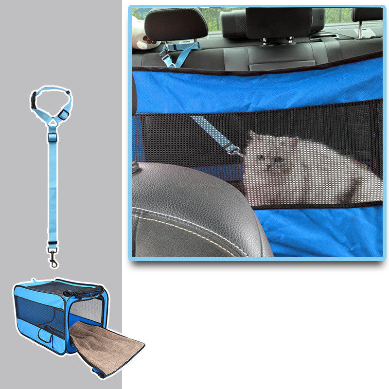 SafeTravel Pet Carrier – Foldable & Secure Travel Bag