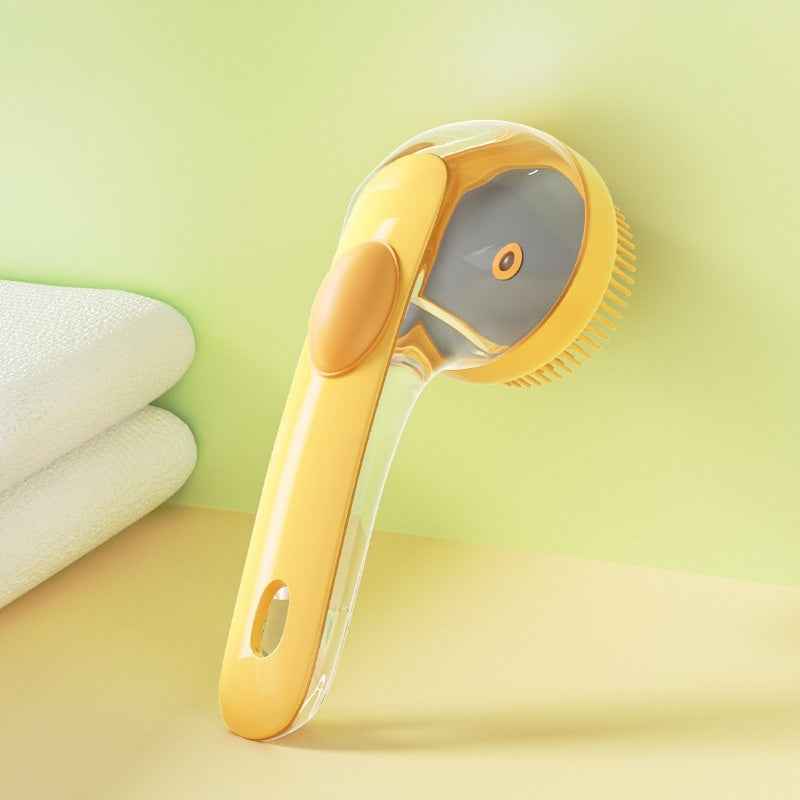 Pet Shampoo Dispensing Bath Brush