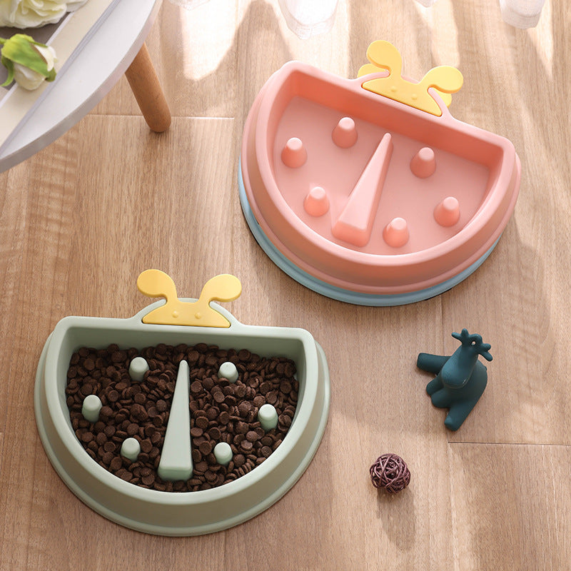 Ladybug Dog Bowl - Anti-choking Slow Feeder for Pets