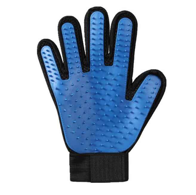 Pet Grooming Gloves for Cats and Dogs with Brush