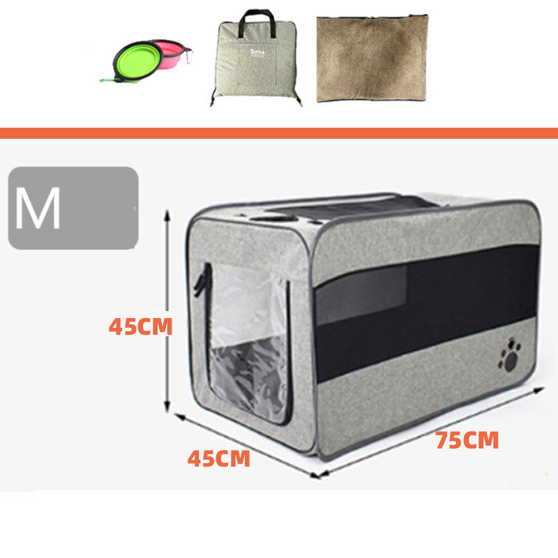 SafeTravel Pet Carrier – Foldable & Secure Travel Bag