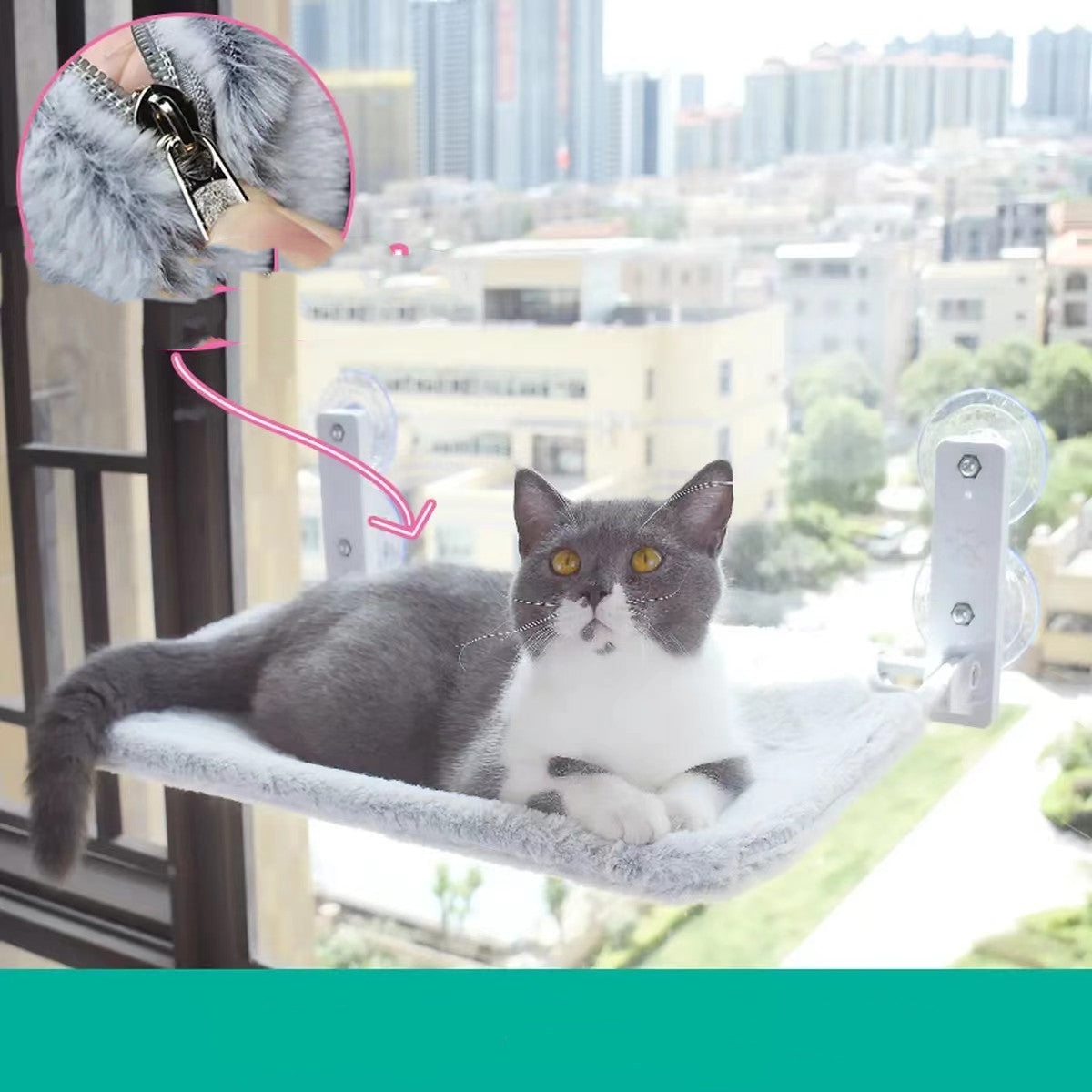 SunnySpot Cat Window Hammock – Cozy Window Bed for Cats
