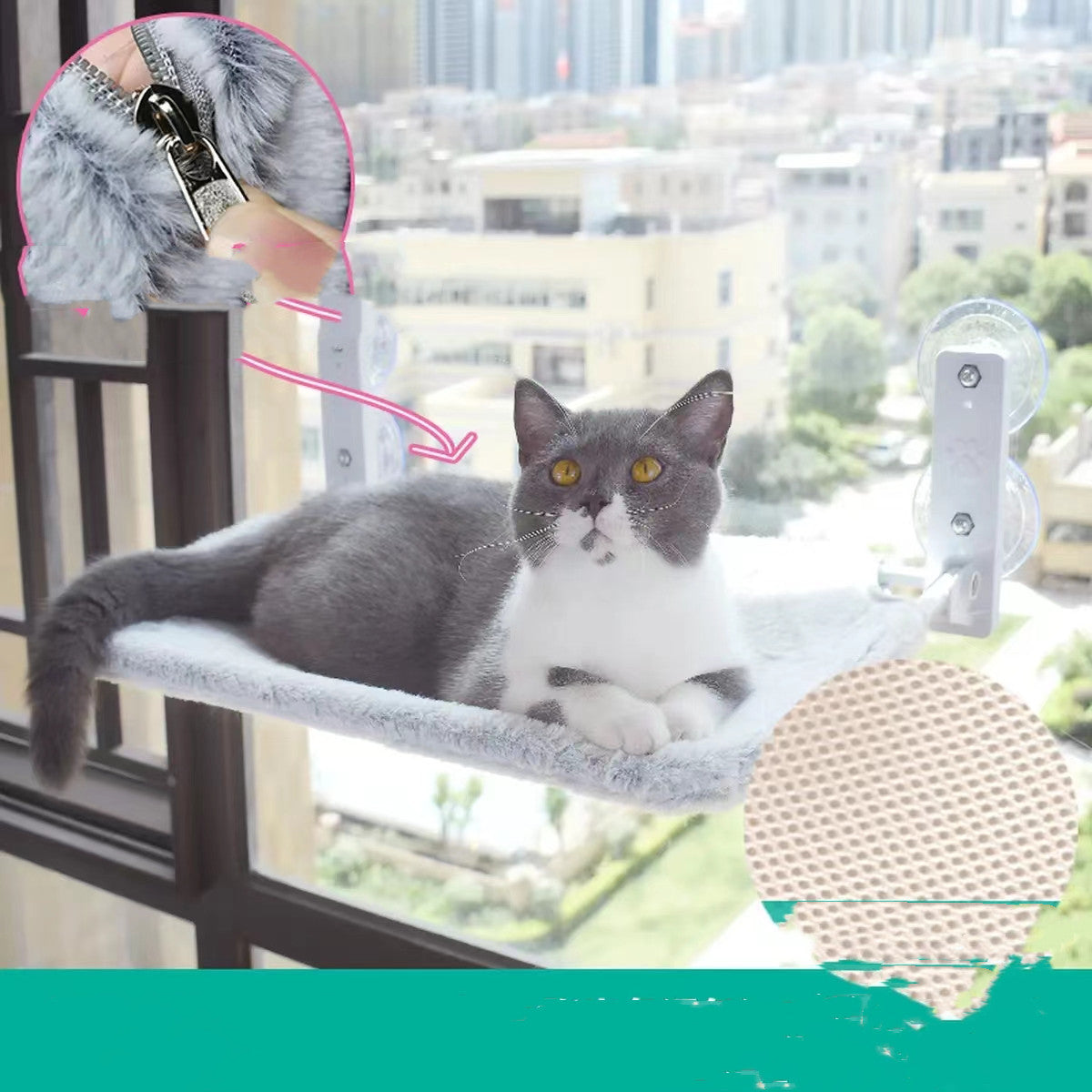 SunnySpot Cat Window Hammock – Cozy Window Bed for Cats