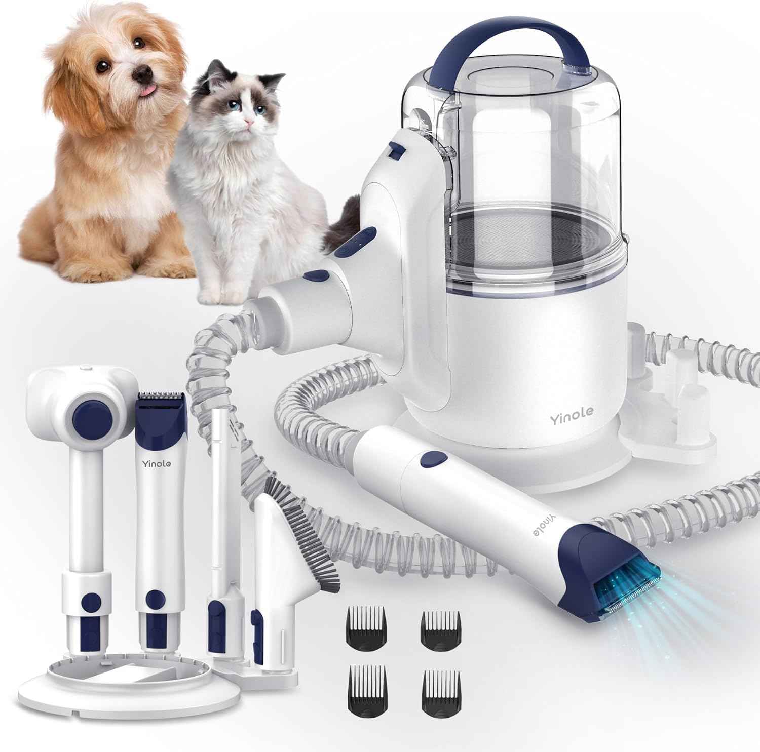 Premium Pet Grooming Vacuum Kit for Dogs & Cats