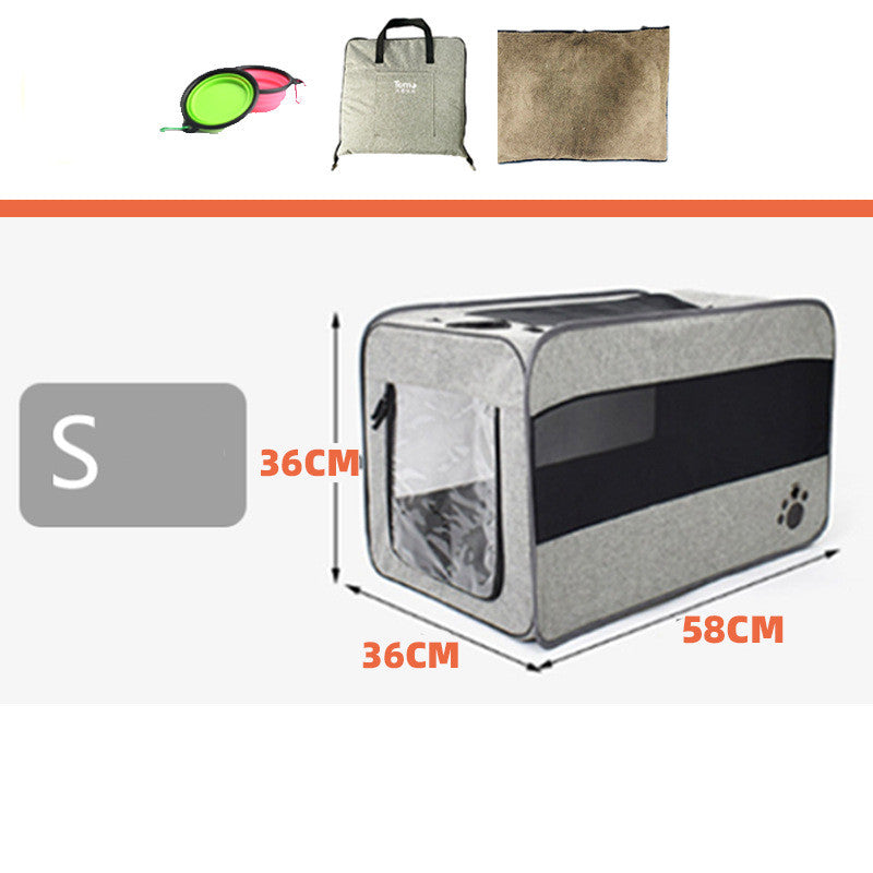 SafeTravel Pet Carrier – Foldable & Secure Travel Bag
