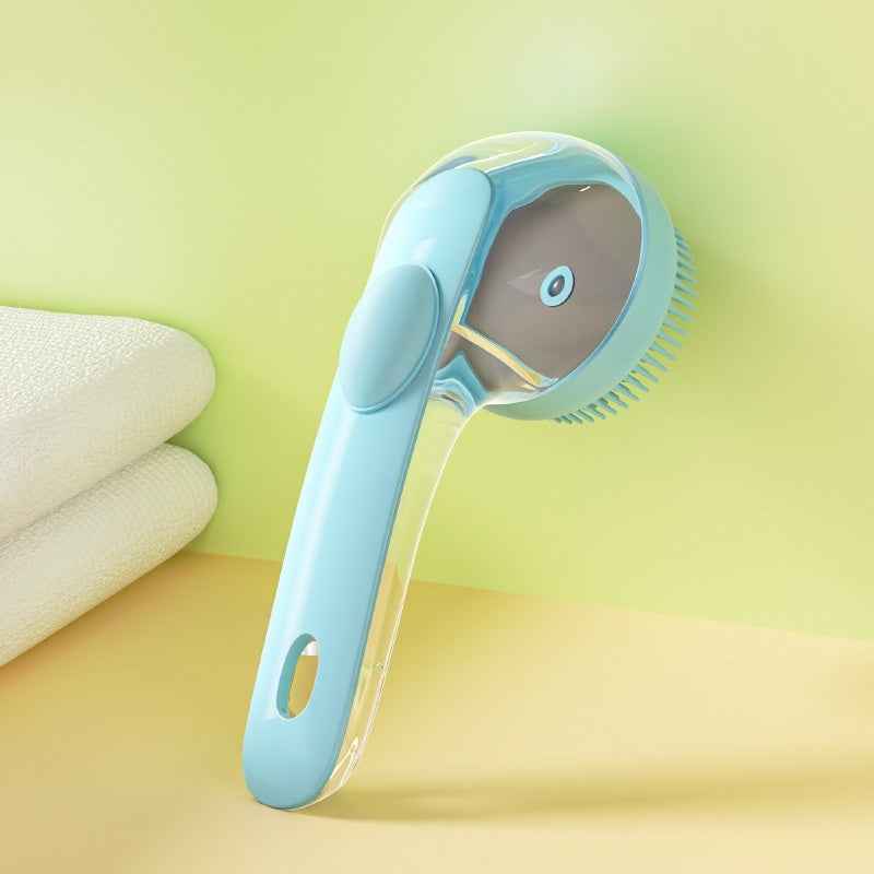 Pet Shampoo Dispensing Bath Brush