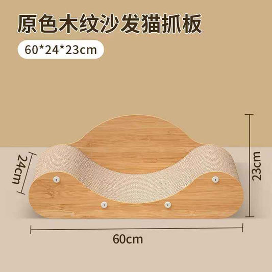Durable Cat Scratching Sofa with Corrugated Paper (Large)