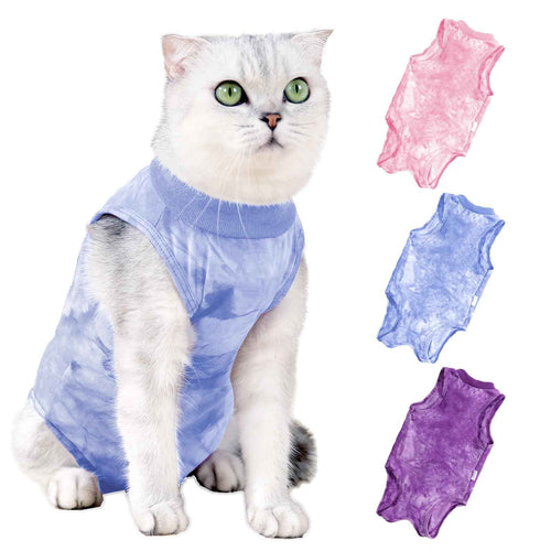 Cat Recovery Suit for Spay Cat Onesie for Cats After Surgery Breathable Cat Surgery Recovery Suit Female Male Surgical Spay Suit Kitten Recovery Suit E Collar Alternative Anti Licking Wounds Large