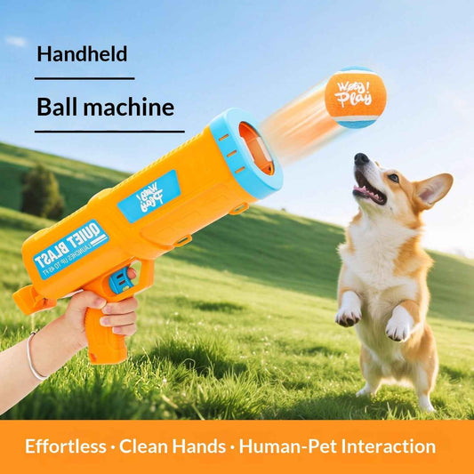 Dog Toy Ball For Entertainment Durable Chewable Tennis Ball Launcher