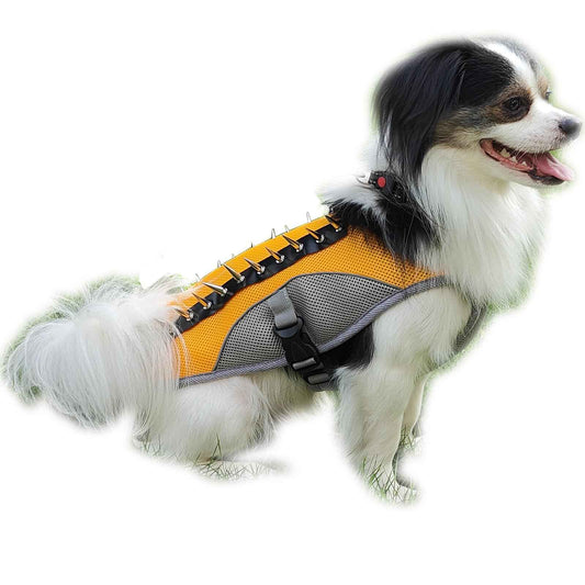 Dog Cooling Vest Summer Dog Harness for Small Medium Large Dogs Reflective Spike Vest Evaporative Dog Vest Harness Dog Vest Service Dog Jacket Spike Protection Vest Orange 2X-Large